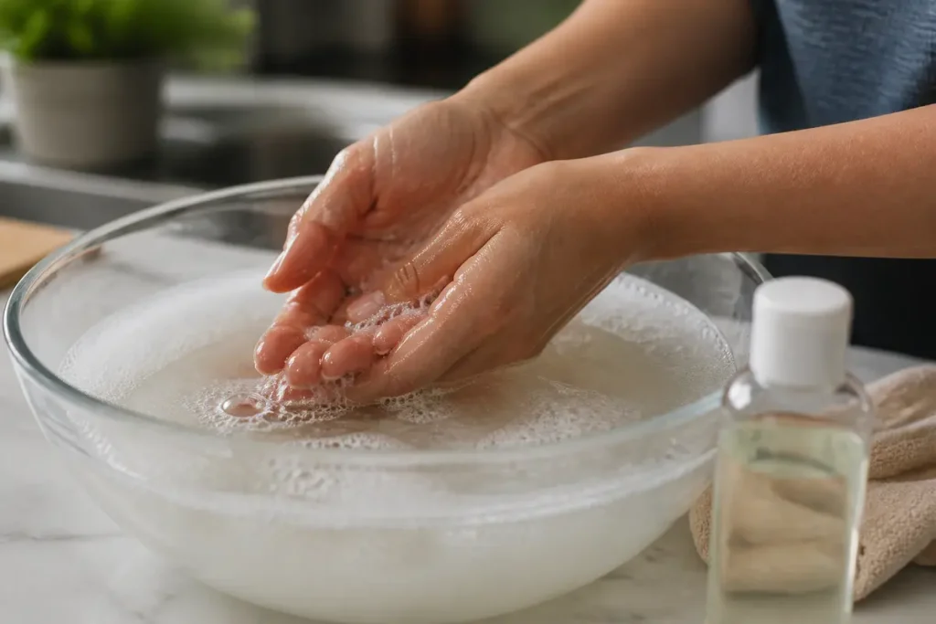 Comment enlever du silicone sur les mains facilement ?