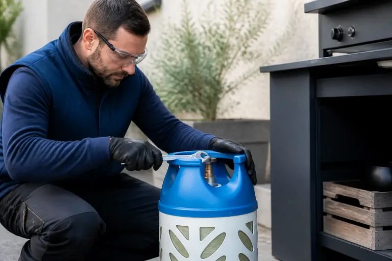 Comment enlever le détendeur d’une bouteille de gaz Butagaz Cube ?